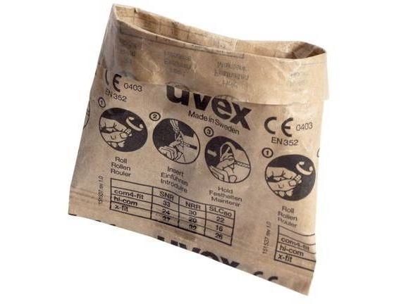 Uvex 2112087 x-fit korvatulpat 37 dB yksisuuntaiset 100 paria (2112087)