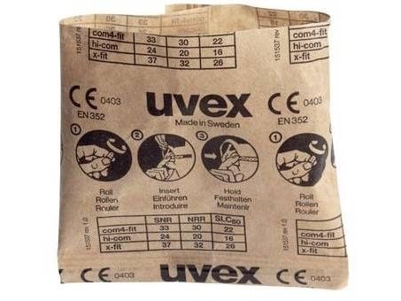 Uvex 2112087 x-fit korvatulpat 37 dB yksisuuntaiset 100 paria (2112087)