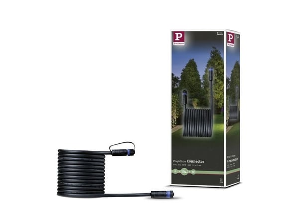 Paulmann 94276 Valaistusjärjestelmä Plug&Shine Liitäntäkaapeli Musta