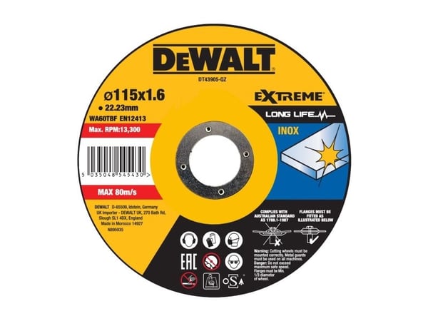 DeWALT DT43905-QZ, Klippskiva, 1 styck