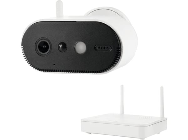 ABUS PPIC91000, IP-sikkerhetskamera, Inne & Ute, Trådløs, Tak/vegg/skrivebord, Sort, Hvit, IP65