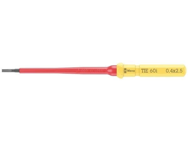 Wera Kraftform Kompakt VDE 60 0,4 x 2,5 x 157 mm TIE Sähköasentaja Kærv Vaihdettava terä 2,5 mm