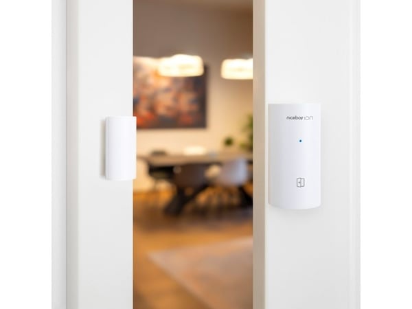 Niceboy ION ORBIS Windows & Door Sensor, Trådløs, ZigBee, Hvit, 2400 - 2483.5 MHz, Dør/vindu, Klebende teip
