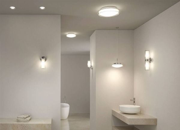 Lampa sufitowa Paulmann Kattovalaisin LUENA LED 11.5W 600lm okragła 250mm 3000K IP44 230V szkło chrom / metal