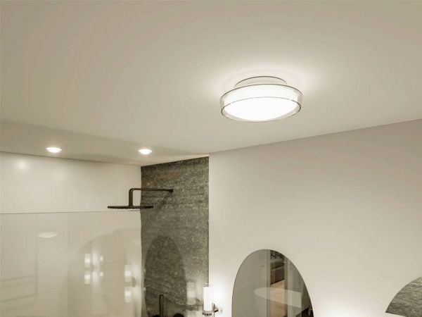 Lampa sufitowa Paulmann Kattovalaisin LUENA LED 11.5W 600lm okragła 250mm 3000K IP44 230V szkło chrom / metal