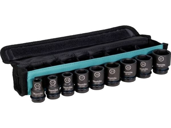 Makita E-16601 Ruuvimeisselisarja 8 kpl 1/2''x 38mm (8,10, 12, 13, 14, 17, 19, 21, )