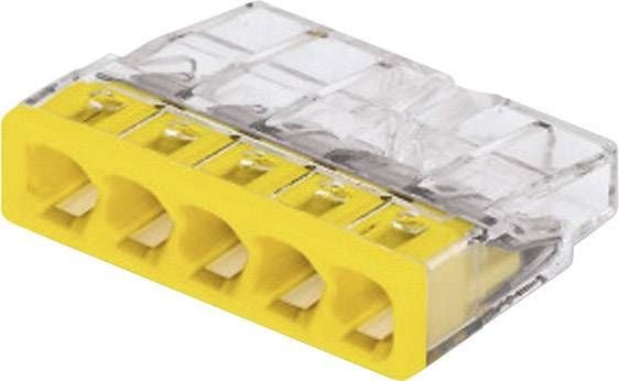 WAGO 5 x 0,5 - 2,5 mm² transp/gelb 100 pcs