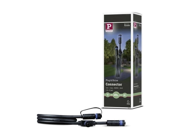 Paulmann 94273 Belysningssystem Plug&amp;Shine Anslutningskabel Svart