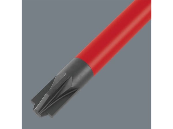Wera Kraftform Kompakt VDE 65 iS PZ/S # 1 x 157 mm TIE Elektriker Plus/Minus Utbytbart blad 1 mm