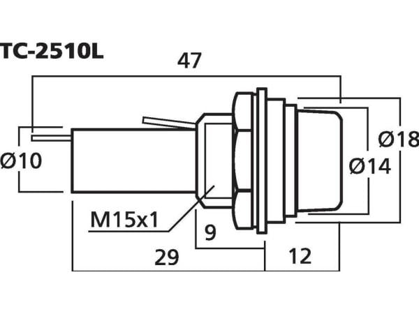 TC-2510L Sulakkeen pidike