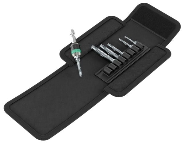 Wera 05104751001 Kierreporanterä 7-osainen metrinen Oikea kulma DIN ISO 1173, DIN 3126 HSS 1 setti