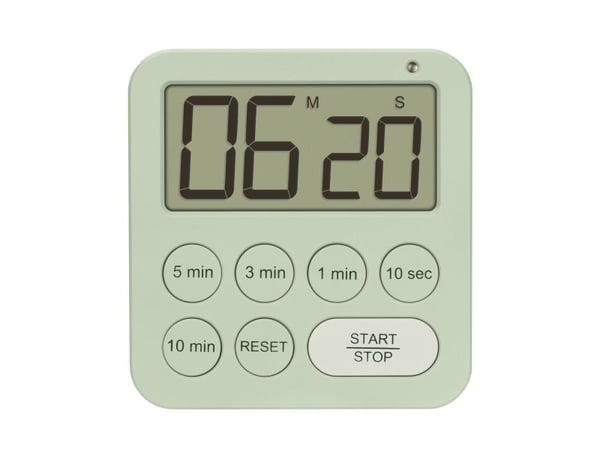 TFA-Dostmann 38.2056.04, Daglig tidtaker, Grønn, Digitalt, Plast, 99 min, 1,5 V