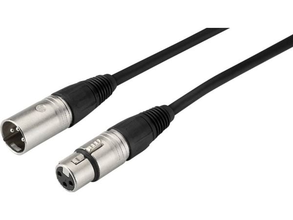 Monacor MECN-1500/SW, XLR (3-nastainen), urosliitin, XLR (3-nastainen), naarasliitin, 15 m, musta