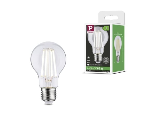 Paulmann 29230 LED (RGB) lampa EEK B (A - G) E27 Glödlampsform 4,5 W Neutralvit (Ø x H) 60 mm x 105 mm 1 st