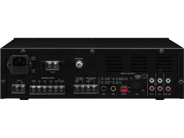 Monacor PA-806DAP ELA-vahvistin 60 W 1-kanavainen 1-vyöhyke