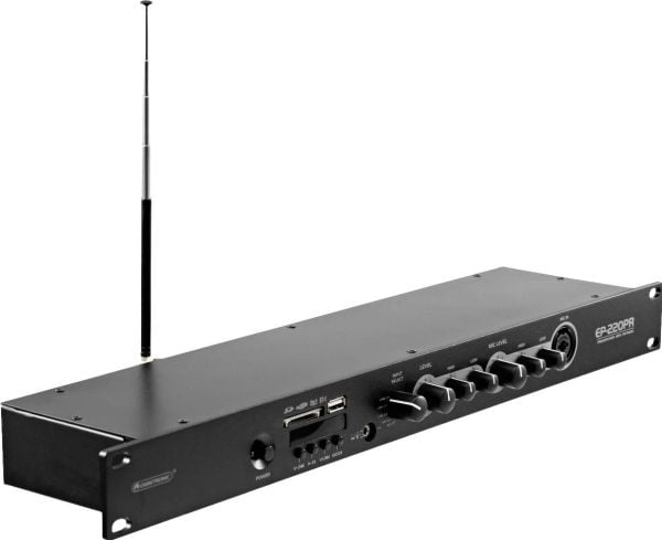 OMNITRONIC EP-220PR forforsterker med MP3-spiller og FM-radio (10007074)
