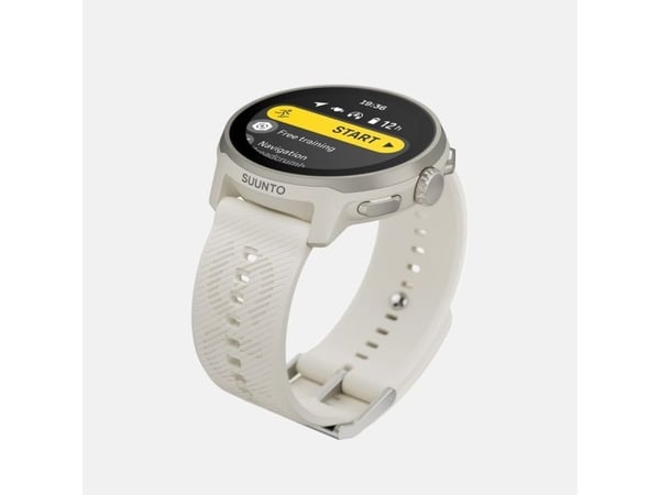 Suunto Run - Lys grå glassfiberforsterket polyamid - sportsur med stropp - silikon - lysegrå - håndleddstørrelse: 125-175 mm - display 1.32" - Blue...