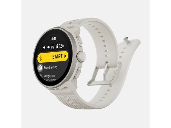 Suunto Run - Lys grå glassfiberforsterket polyamid - sportsur med stropp - silikon - lysegrå - håndleddstørrelse: 125-175 mm - display 1.32" - Blue...