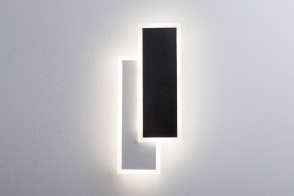 Paulmann 71167 LED-vägglampa 8 W LED (RGB) Vit, svart