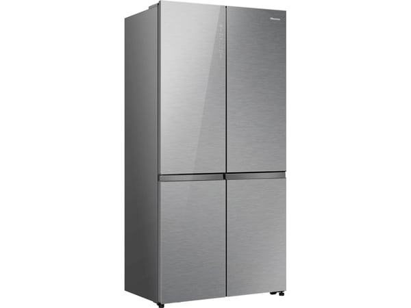 Hisense RQ5P605NSVE, Frittstående, Amerikansk dør, Rustfritt stål, 4 dør(er), LED, R600A