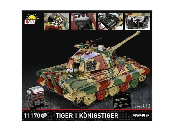 COBI Tiger II Königstiger, Byggesett, 12 år, 1117 stykker