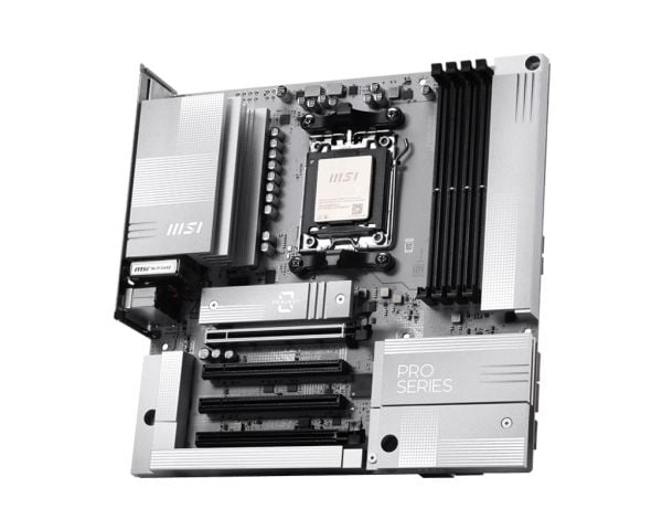 MSI PRO B850M-A WIFI PZ - Hovedkort - micro ATX - Socket AM5 - AMD B850 Chipset - USB 3.2 Gen 2, USB-C 3.2 Gen2, USB 3.2 Gen 1 - 5 Gigabit Ethernet...