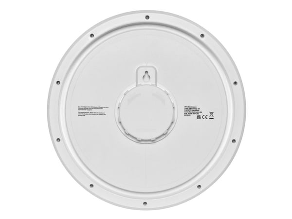TFA-Dostmann 60.3078.02, Vegg, Kvartsklokke, Rund, Hvit, Plast, Batteri