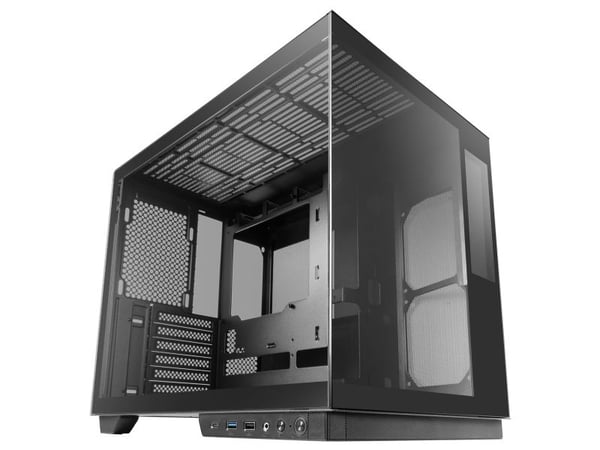 Mars Gaming MCMIRAGE, Midi Tower, PC, Svart, ATX, Micro ATX, Mini-ITX, Herdet glass, Spilling