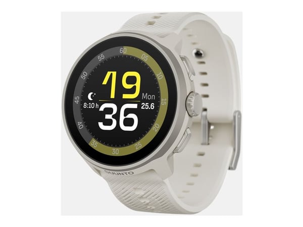 Suunto Run - Lys grå glassfiberforsterket polyamid - sportsur med stropp - silikon - lysegrå - håndleddstørrelse: 125-175 mm - display 1.32" - Blue...