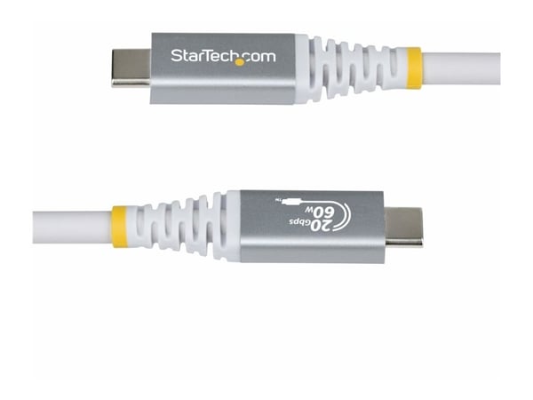 StarTech.com - USB-kaapeli - USB-C (han) til USB-C (han) - USB4 / Thunderbolt 3 / Thunderbolt 4 / Thunderbolt 4 / DisplayPort 1.4 - 3,01 m - 4K120 ...