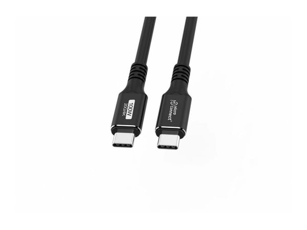MicroConnect Premium - USB-kabel - USB-C (hane) till USB-C (hane) - USB 3.2 Gen 2x2 - 20 V - 5 A - 0,15 m - USB-strömförsörjning (100W), 4K60Hz stö...