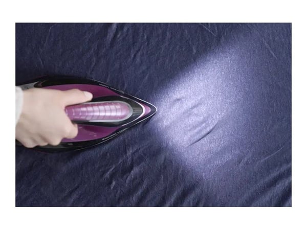 Tefal Express Vision SV8152E0 - Dampstrykejern - såleplate: Durilium AirGlide Autoclean - 2800 W - svart/purpur