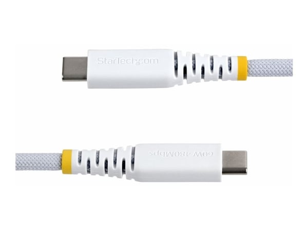 StarTech.com USB2CC30CMNCBRWH, 0,3 m, USB C, USB C, USB 2.0, 0,48 Gbit/s, valkoinen