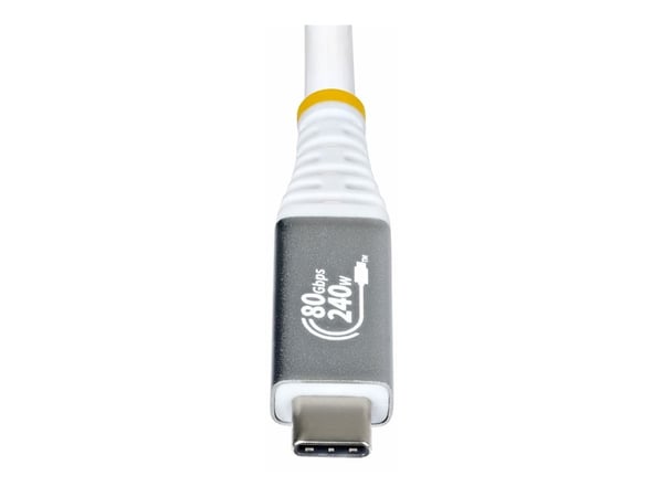 StarTech - USB-kabel - USB-C (hann) til USB-C (hann) - USB4 / Thunderbolt / DisplayPort 2.1 - 51.33 cm - 4K 120 Hz støtte, 8K 60Hz støtte, utvidet ...