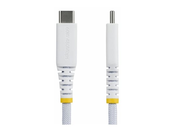 StarTech.com USB2CC1MNCBRWH, 1 m, USB C, USB C, USB 2.0, 0,48 Gbit/s, valkoinen