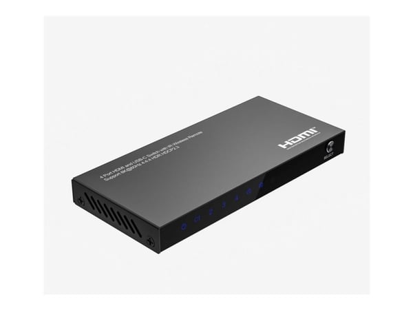 MicroConnect - Switch - 8K60Hz, HDCP 2.3, with remote control - 3 x HDMI + 1 x USB-C - stasjonær