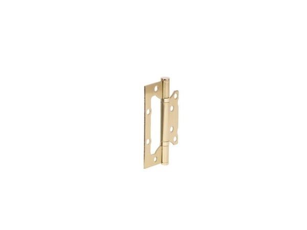 Stabilus dørhengsel 100x63x2 mm, messingbelagt