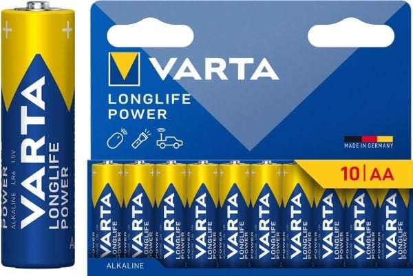 Varta Longlife Power - Batteri 10 x AA / LR6 - Alkalisk