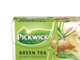 Te, Pickwick, Grøn Te Ingefær og Citrongræs, pakke a 20 stk