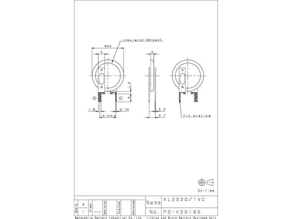 Panasonic VL2020-1VCE
