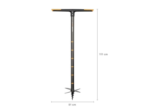 Fiskars QuikDrill L - Hagedrill - FiberComp (glassfiberforsterket polyamid) - 110 cm - 20 cm