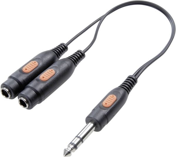 SpeaKa Professional SP-7869836 Jack Audio Y-sovitin [1x Jackstik 6,3 mm - 2x Jacktilslutning 6,3 mm] Lajittelu