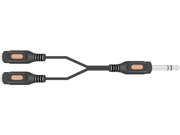 SpeaKa Professional SP-7869836 Jack Audio Y-sovitin [1x Jackstik 6,3 mm - 2x Jacktilslutning 6,3 mm] Lajittelu