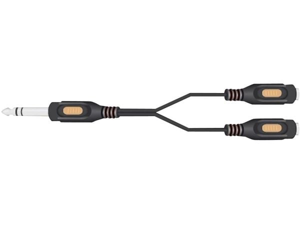 SpeaKa Professional SP-7869836 Jack Audio Y-sovitin [1x Jackstik 6,3 mm - 2x Jacktilslutning 6,3 mm] Lajittelu