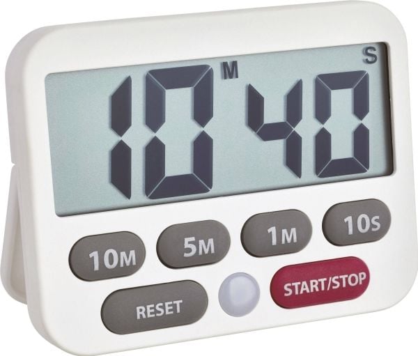 TFA Dostmann 38.2038.02 Ajastin valkoinen digitaalinen
