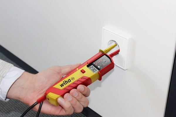 Spennings- og kontinuitetstester Wiha 12-1000 V AC / egnet for PV & eMobility CAT IV