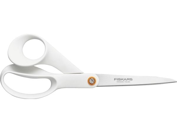 FISKARS UNIVERSALSAKS 21cm HVIT