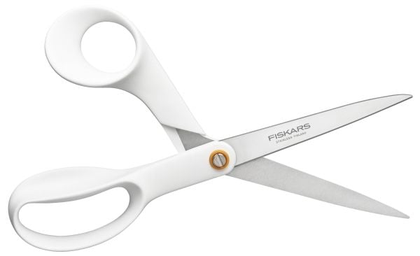 FISKARS UNIVERSALSAKS 21cm HVIT