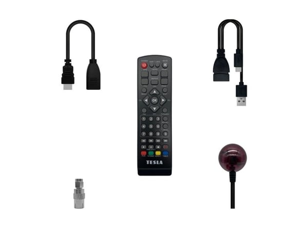Tesla TE-222, Kabel, Full HD, DVB-T2, 576i, 576p, 720p, 1080i, 1080p, 3GP, AVI, FLV, H.265, M2TS, MOV, MP4, MPEG2, TS, VOB, AVC, H.264, MPEG2, MPEG4