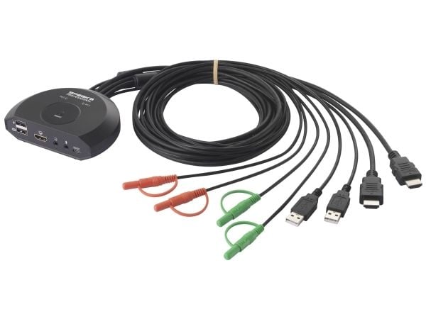 SP-KVM-210 KVM-konsoll HDMI-tastatur 4096 x 2160 piksler (SP-10105820)